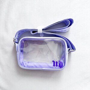 Urban Decay Clear Light Purple Crossbody Bag